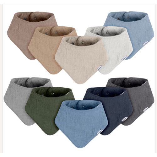 10-Pack Baby Boys Multi Blue Muslin Bandana Bibs – Gerber Childrenswear