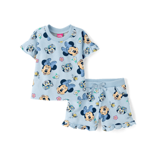 Toddler Girls Minnie Mouse™ Flutter 2-Piece Outfit Set - Blue
