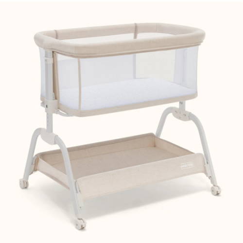 HARPPA Cuddly Lite | 2-in-1 Baby Bassinet & Bedside Sleeper for Newborns with Anti-Reflux Mattress | Adjustable Height, Attaches to Bed, CPSC Certified, Tool-Free Setup & Portable Wheels | Safe Co-Sleeping, Compact Design for Small Spaces, Ideal for Newbo