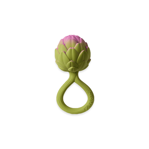 Artichoke Rattle and Teether Toy