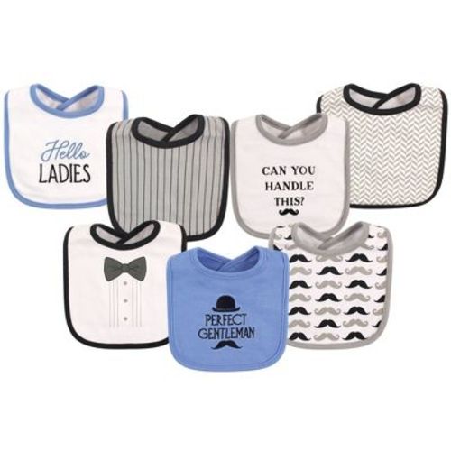 Hudson Baby Infant Boys Cotton Bibs 7pk, Gentlemen, One Size