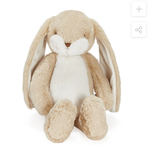 Little 12"  Floppy Nibble Bunny - Almond Joy
