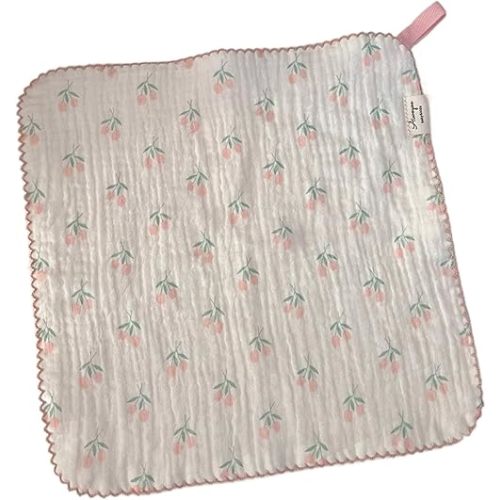 Baby Muslin Face Towel for Delicate Skin Soft and Absorbent Muslin Hand Wash Towel Newborn Burp Cloth Cotton Washcloth
