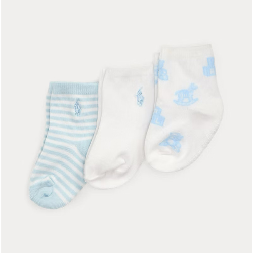 Polo Bear Ankle Sock 3-Pack