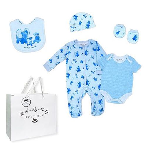Baby Boys Little Friends Layette, 5 Piece Set