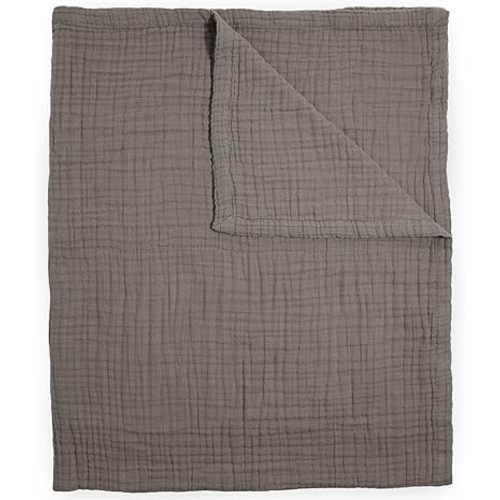 Little Unicorn Premium Quilted Throw | Super Soft, Multi-Layered Muslin XL Blanket| Great for Kids & Families (Mocha)