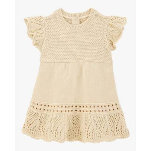Baby Pointelle Sweater Dress - OshKosh | Carter's