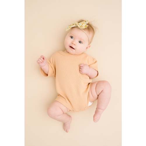 Sand Dune Waffle Pocket Romper