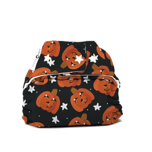 Halloween Jack O Lantern Cloth Diaper Cover or Pocket Diaper (One Size) Baby Shower Gift