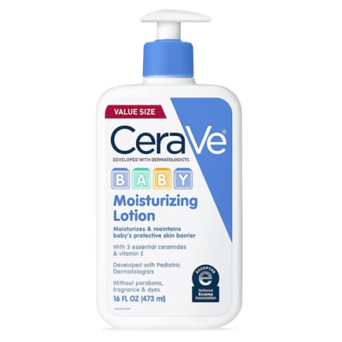 Amazon.com: CeraVe Baby Lotion, Gentle Baby Skin Care with Ceramides, Niacinamide & Vitamin E, Fragrance, Paraben, Dye & Phthalates Free, Lightweight Moisturizer, 16 Ounce : Baby