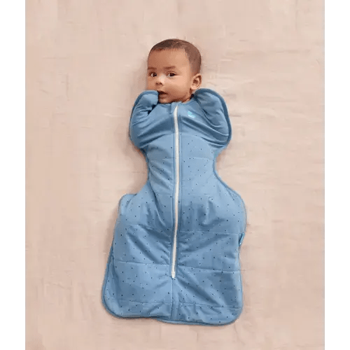 Swaddle Up™ 2.5 TOG Cotton Storm Blue Pebbles