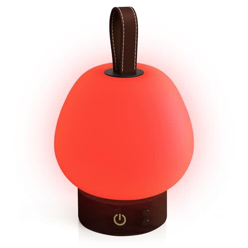 Red Light Therapy Sleep Lamp  660nm Glow for Better Sleep | Cordless, Dimmable Night Light with Timer | Rechargeable, Portable Red Lamp for Bedroom, Bedside & Travel - Rest Easy, Slumber Deeper