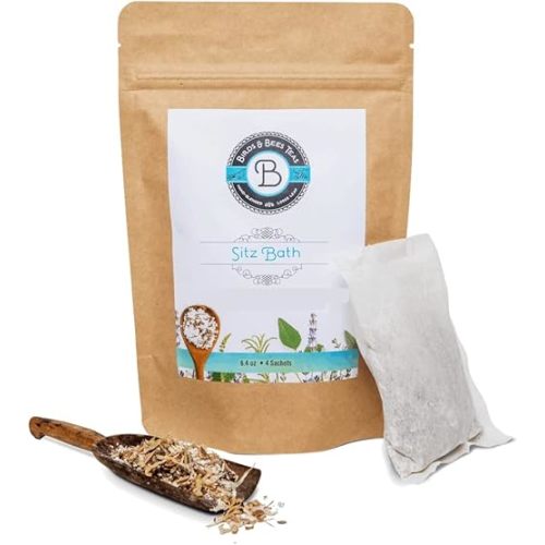 Birds & Bees Teas - Herbal Sitz Bath Postpartum Soak - 4 Sachets