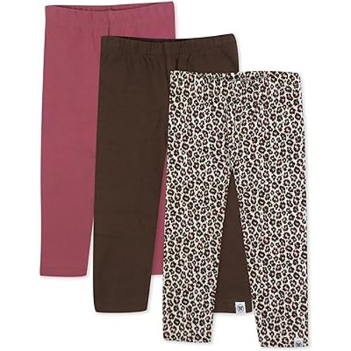 HonestBaby Multipack Leggings Skinny, Flare and Cargo Pants Organic Cotton for Infant Baby Girls, Toddlers, Little Kids