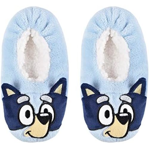Bluey Girls' Snuggle Toe Plush Footlet Socks Slippers