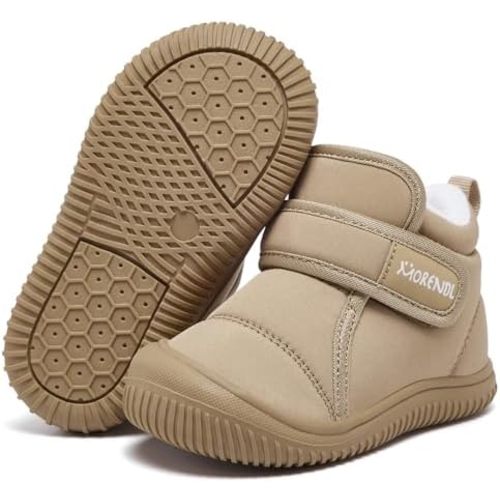 MORENDL Toddler Snow Boots Baby Booties Infant Winter Shoes First Walking Shoes