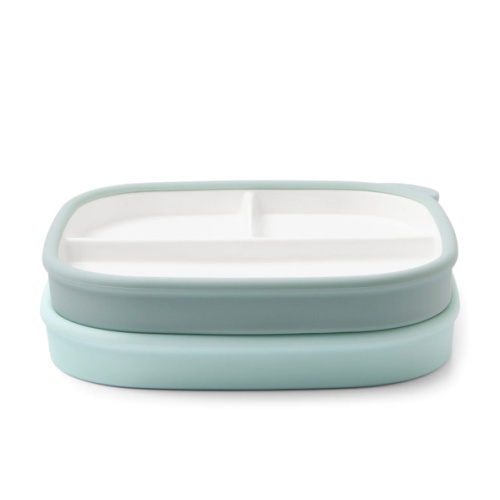 Clean Start Toddler Divided Plate | Premium Ceramic | Non Toxic – Ello