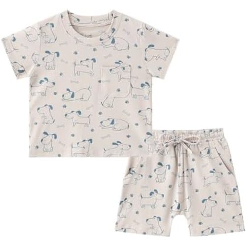 Baby Boys Clothes Set Infant Summer Short Sleeve T Shirt Tops Short Set Toddler Casual Outfits