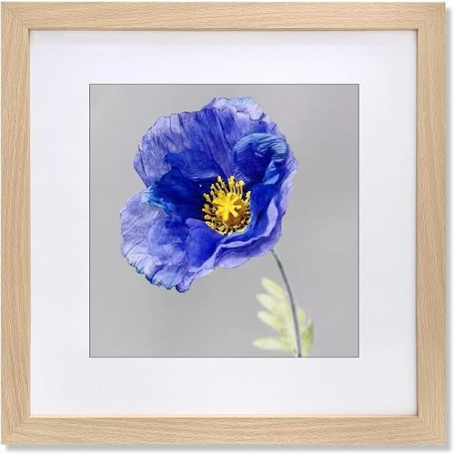 VNVNK 23x23 Frame with 19x19 Mat Wood Color Picture Frame Home Decor-1PCS