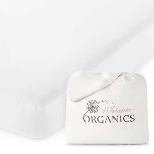 Organic Waterproof Pique Knit Crib Mattress Cover