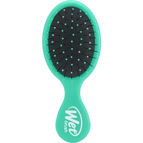 Wet Brush Squirt Detangling Brush, Amazon Exclusive Aqua, Mini Detangler, No Tangle Ultra-Soft IntelliFlex Bristles, Wet & Dry Styling Hairbrush for Women & Men, All Hair Types