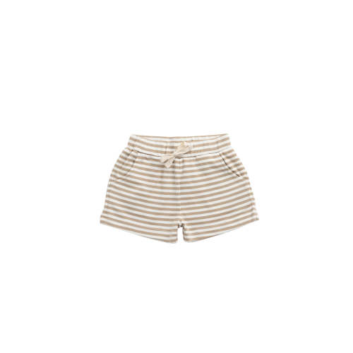 Pima Cotton Wesley Short - Slim Stripe Brioche/Cloud – Jamie Kay USA