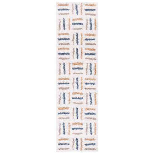 SAFAVIEH Calico Shag Tytti Geometric 1.5-inch Thick Rug 3X5