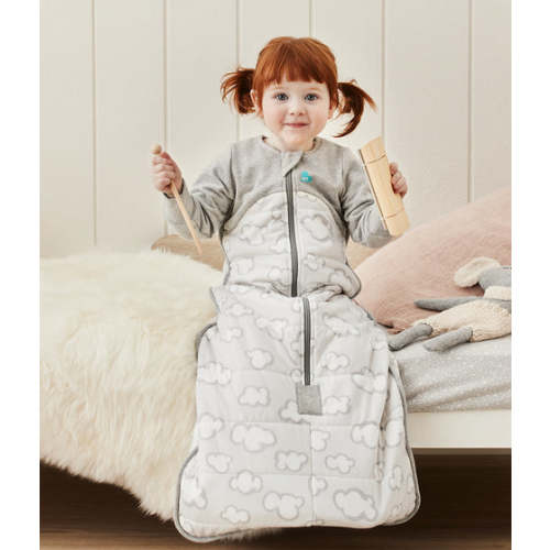 Sleep Bag Long Sleeve 2.5 TOG Cotton Grey Daydream