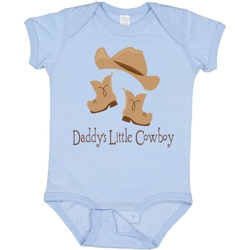 inktastic Daddy's Little Cowboy Baby Bodysuit