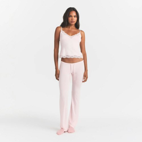 SKIMS SLEEP LACE CAMI AND PANT SET | ONYX | SKIMS