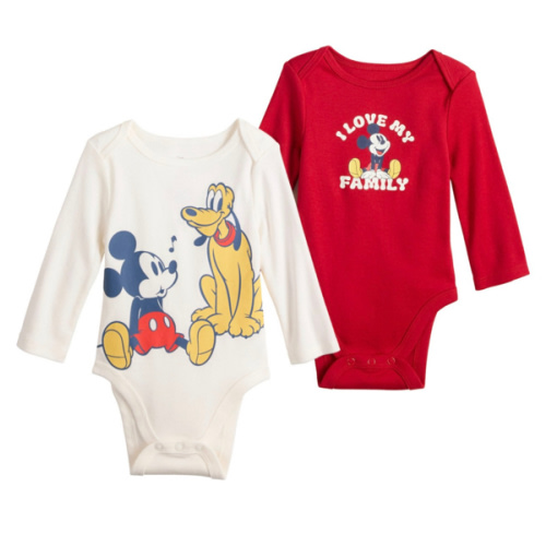 Baby Jumping Beans® Disney's Mickey Mouse 2-Pack Bodysuit Set