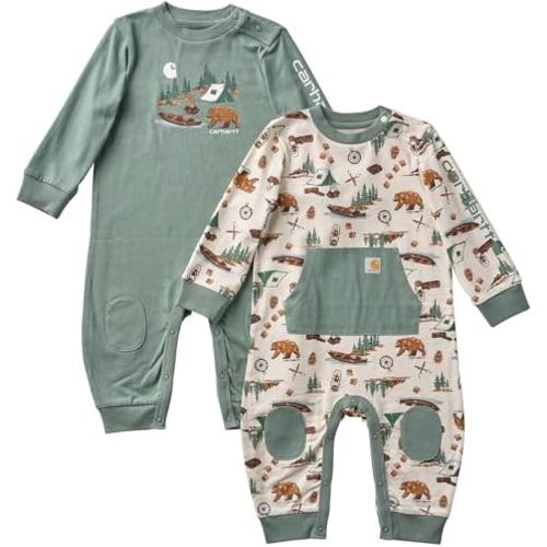 Carhartt Baby Boys' 2pc Long Sleeve Coverall Set