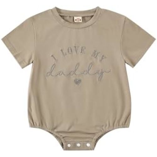 Embroidered Newborn Outfit Romper, Baby Clothes Boy Girl, Gifts for Baby Boys/Girls 0-18M