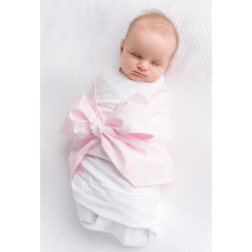 Bow Swaddle ® - Palm Beach Pink