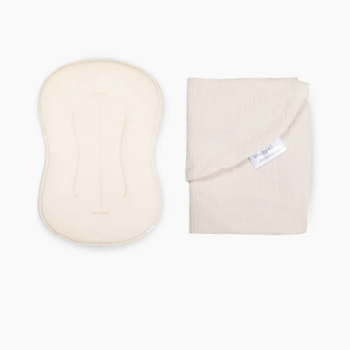 Lounger Curve + Muslin Cover Set | Natural