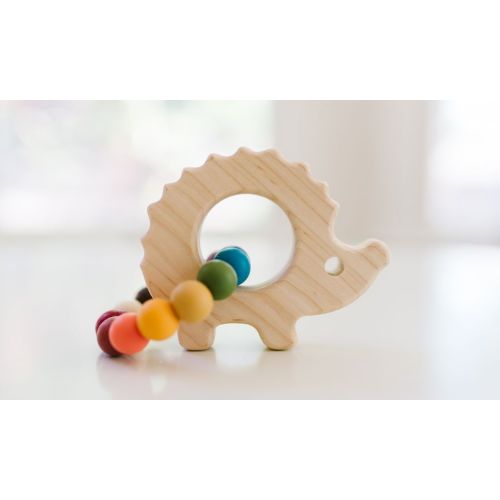 Hedgehog Wooden Baby Grasping Toy