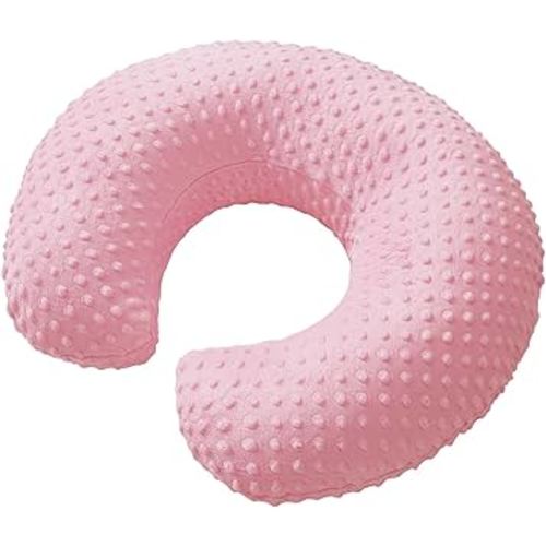 Nursing Pillow, Breastfeeding Pillows with Removable Cover for Mom with Breathable Filling, Ergonomic Baby Feeding Essentials for Bottle and Breastfeeding​ (Pink)