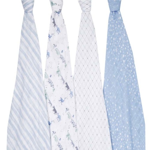 boutique cotton muslin swaddles 4 pack
