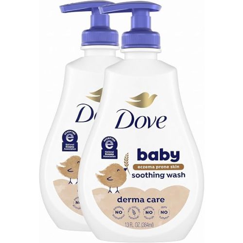 Baby Dove Derma Care Soothing Wash Skin Care with Colloidal Oatmeal Suitable for eczema prone skin 13 oz,(Pack of 2)