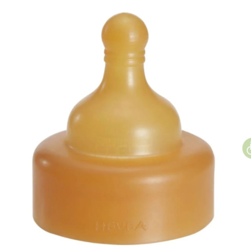 Hevea- Standard Neck Glass Baby Bottle Replacement Nipples- 2 Pack