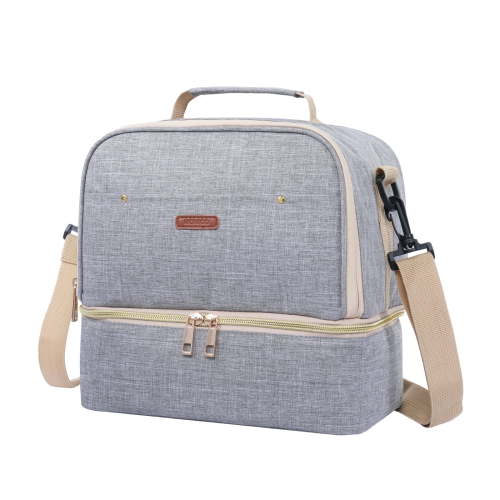 Breast Pump Bag Cooler Compartment for Breast Pump - Cooler and Moistureproof Bag Double Layer for Mother Breast Milk Pump Lunch Bag Outdoor Working