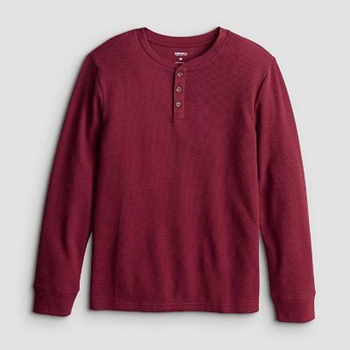 Boys 8-20 Sonoma Goods For Life® Long Sleeve Thermal Henley in Regular & Husky