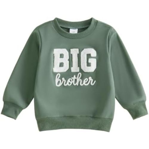 Honganda Toddler Boys Big Brother Sweatshirt Fall Winter Pullover Tops