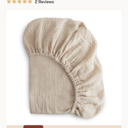 Mushie Extra Soft Muslin Crib Sheet – Babyletto