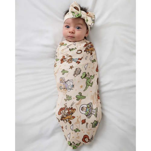 Disney & Pixar Woody's Wild West Swaddle & Luxe Bow Headband Set | Little Sleepies