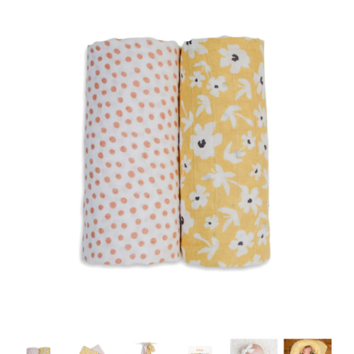 Cotton Swaddle 2 Pack