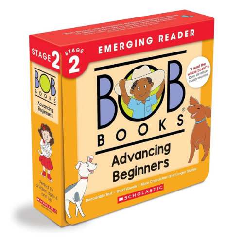 Bob Books - Advancing Beginners Box Set of 12 Paperbacks | Decodable Phonics Books, Ages 4 and up, Kindergarten (Stage 2: Emerging Reader)