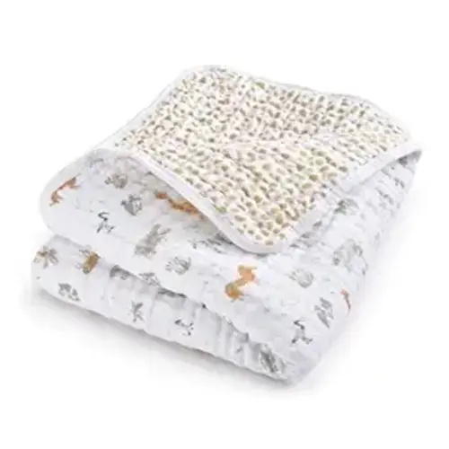 aden + anais Essentials Dream Blanket, Muslin Baby Blankets for Girls & Boys, Ideal Lightweight Newborn Nursery & Crib Blanket, Unisex Toddler & Infant Bedding, Shower & Registry Gift, Giraffe Safari