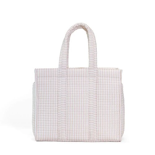 TRVL Quilted Go Go Tote Pimlico Stripe Sand