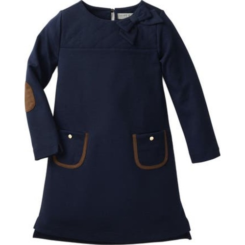 Baby Girls' Quilted Ponte Riding Dress, Infant, 3-6M
